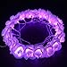 CrazyFire 6.5ft/2.2m Rose Flower String Lights,20 LEDs Purple Wedding Decorations Lights for Chritsmas Wedding Halloween Patio Party Fairy String Lights