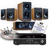 Creative Audio CA-HC8-BW Home Cinema System (Yamaha RX-V373 Black + Q Acoustics 2000i Cinema Walnut + Free £160 cable bundle + Free 9 page Creative Audio Quickstart Guide). 2 Year Guarantee + Free next working day delivery!