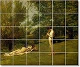 Thomas Eakins Nudes Custom Tile Mural 9 | 60x72 using (30) 12x12 tiles