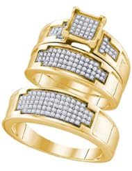 0.47CTW DIAMOND FASHION TRIO SET