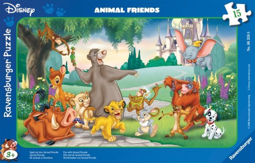 Ravensburger 06326 - Spass mit den Animal Friends, 15 Teile Rahmenpuzzle Preisvergleich
