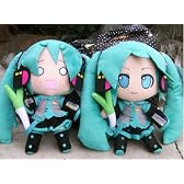 萌え萌えコスプレ小物  Vocaloid★初音ミク 　人形2点セット　ぬいぐるみ コスプレ道具