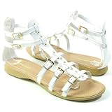RETAG Women's Sandals White Leatherette