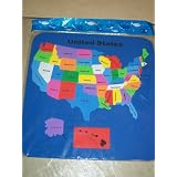 United States Foam Map Puzzle 50 Peices 12