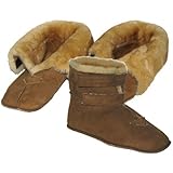 Diabetic Specialty Adjustable Sheepskin Slippers Mens - Wooly Bully #SLIPDI