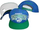 Minnesota Timberwolves Blue/Green Two Tone Snapback Adjustable Plastic Snap Back Hat / Cap