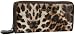Jessica Simpson Rudy Double Zip-Around Wallet,Leopard,one size