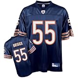 Lance Briggs Jersey: Reebok Navy Replica #55 Chicago Bears Jersey - Large