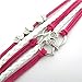 Sannysis Infinity Double Love Friendship PU Leather Alloy Charm Bracelet