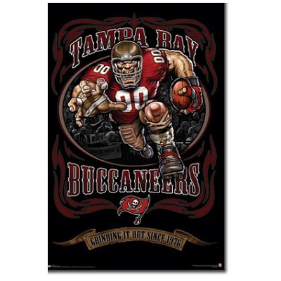 Tampa Bay Buccaneers Poster Print, 22x34 Poster Print, 22x34