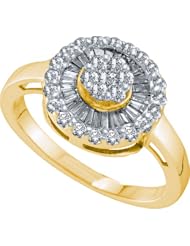 0.69CTW DIAMOND FLOWER RING