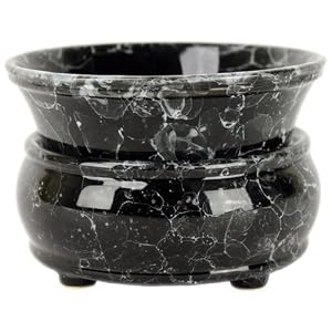 Marble Black 2 Piece Electric Candle and Tart Warmer by 