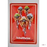 La bière Schultheiss 6 jours à vélo feuille de course bouclier plaque de métal