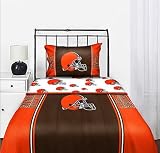 Cleveland Browns NFL Full Comforter & Sheet Set (5 Piece Bedding)
