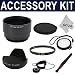 Accessory Kit for Kodak EasyShare DX6490 DX7590 - Includes: Aluminum Lens Adapter Tube + UV Filter + Hard Tulip Lens Hood + White Balance Lens Cap + Snap On Lens Cap + Cap Keeper Cord + Lens Cleaning Pen + 3 Ultra Fine Microfiber Cleaning Cloths