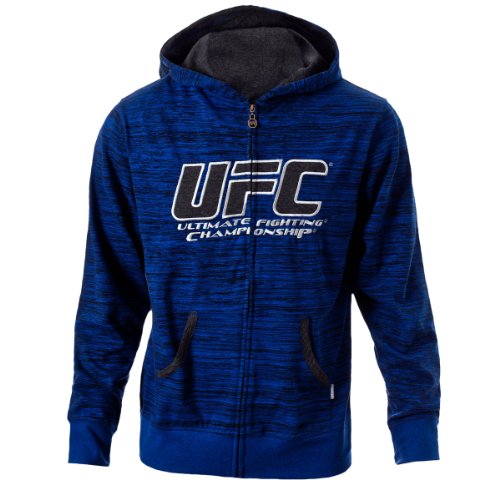 UFC Men's Cobalt/Grey Twisted Zip Up Hoodie (XXX-Large) On Sale