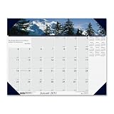 New-House of Doolittle 176 - Mountains of the World Photographic Monthly Desk Pad Calendar, 22 x 17 - HOD176