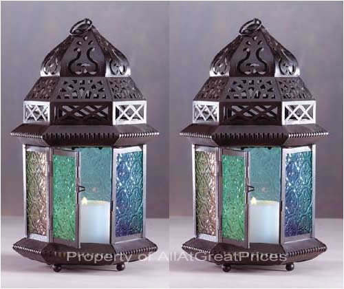2 Moroccan Table Tabletop Lanterns [Misc.]
