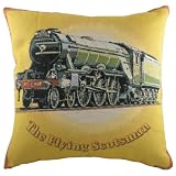 Flying Scotsman Train - Belgian Tapestry Cushion
