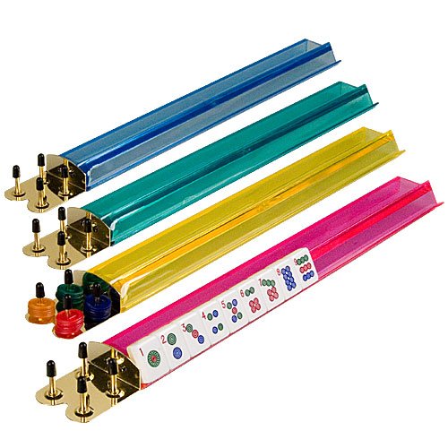 Childrens Toyshop  Toys : Multi-Color Acrylic Mahjong Mah Jongg Racks 18''