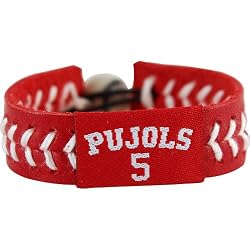 MLB Albert Pujols Team Color Jersey Bracelet
