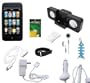 10 items Accessory Bundle Combo for Apple Ipod Touch 2nd Generation and 3rd Generation 8GB 16GB 32GB: Black Silicone Skin Case Cover, USB 2in1 Data Sync Cable, Car Charger, Wall / Travel / AC Adapter Charger, 3.5mm Stereo Headset, Belt Clip, Armband, Black Portable Foldable Speaker Dock, LCD Screen Protector and Light Blue Fishbond Style Keychain