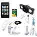 10 items Accessory Bundle Combo for Apple Ipod Touch 2nd Generation and 3rd Generation 8GB 16GB 32GB: Black Silicone Skin Case Cover, USB 2in1 Data Sync Cable, Car Charger, Wall / Travel / AC Adapter Charger, 3.5mm Stereo Headset, Belt Clip, Armband, Black Portable Foldable Speaker Dock, LCD Screen Protector and Light Blue Fishbond Style Keychain