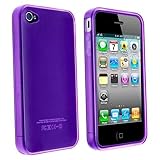 Purple TPU Flexible Case For Apple Iphone 4 4G