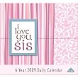 I Love You, Sis 2009 Boxed Mini Desk Calendar