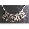 Personalised metal name necklace