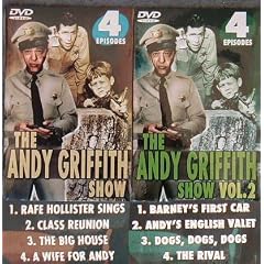2 New DVDs - 8 Episodes of the Andy Griffith Show