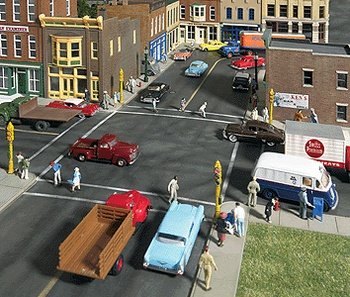 Walthers Cornerstone Series Kit HO Scale Full Set Asphalt Street System