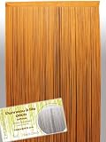 RIDEAU A FILS 140*240 cm PONDICHERY ORANGE
