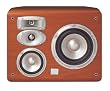 JBL L820CH 6-Inch 4-Way Wall-Mountable Bookshelf Loudspeakers (Pair, Cherry)