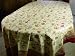 Indian Flower floral vibrant design banquet tablecloth 128 long!