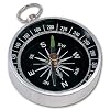 Kompass mit Ring zum Befestigen am Schl�ssel - Durchmesser ca. 4,4 cm - Aluminium