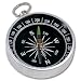 Kompass mit Ring zum Befestigen am Schl�ssel - Durchmesser ca. 4,4 cm - Aluminium
