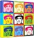 Peter Sellers - Pop Art Print (3-Tone; Andy Warhol's Che Guevara Style) 30 x 30 x 2 cm Medium Square Deep Box Canvas