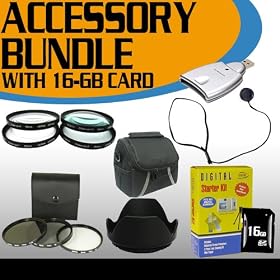 Accessory Saver 16GB Fujifilm FinePix HS20EXR Filter Kit, Lens Kit, Lens Hood & MORE!