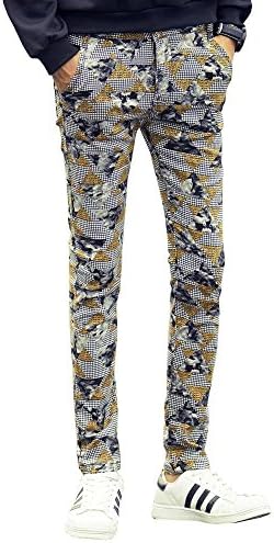 Wxian Men's Pop Skull Stripes Harem Pants