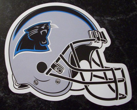 Carolina Panthers Helmet Logo NFL Car Magnet