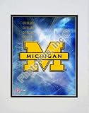 Michigan Wolverines Logo Double Matted 8 x 10 Photograph (Unframed)