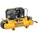 DEWALT D55570 15 Amp / 8 Amp 1-1/2 Horsepower 8-Gallon Wheeled Oiled Twin Pontoon Compressor with Dual Voltage and Dual Control