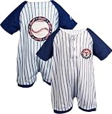 Texas Rangers Baby Pinstripe Romper - 3/6 months