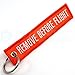 Remove Before Flight Keychain - NEON Orange/white by Rotary13B1