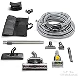 GV Central Vacuum Hose Kit fits ALL systems Turbo Head Tools Warranty & More