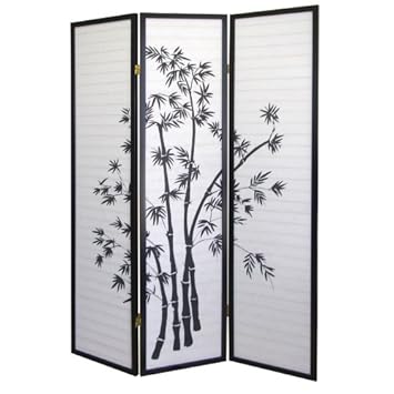 ORE International 3 Panel Room Divider - Bamboo
