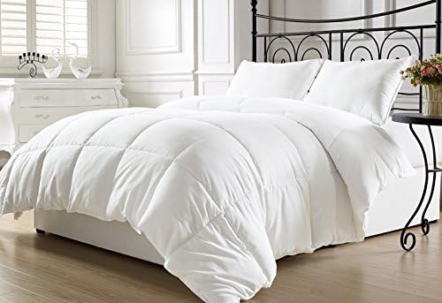 Polirias Bedding White Goose Down Alternative Comforter, Queen