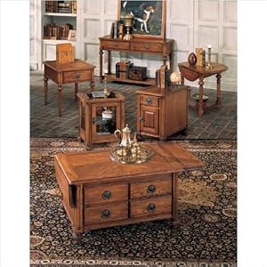 Peters-Revington Carlton End Table with Drop-Leaf in Oak 1524