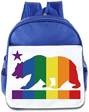 Boys Girls School Bag California Pride Bear RoyalBlue